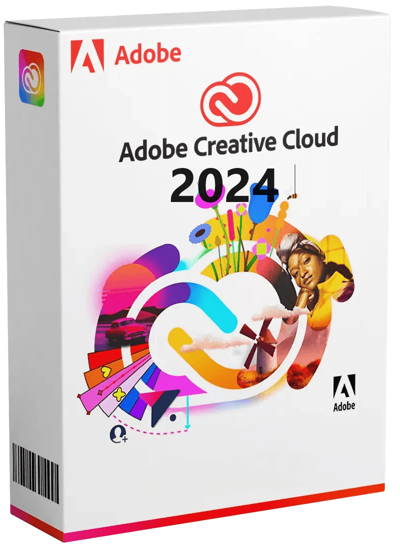Logo Of Adobe Creative Cloud Collection 2024, A Software Suite For Creative Professionals.
