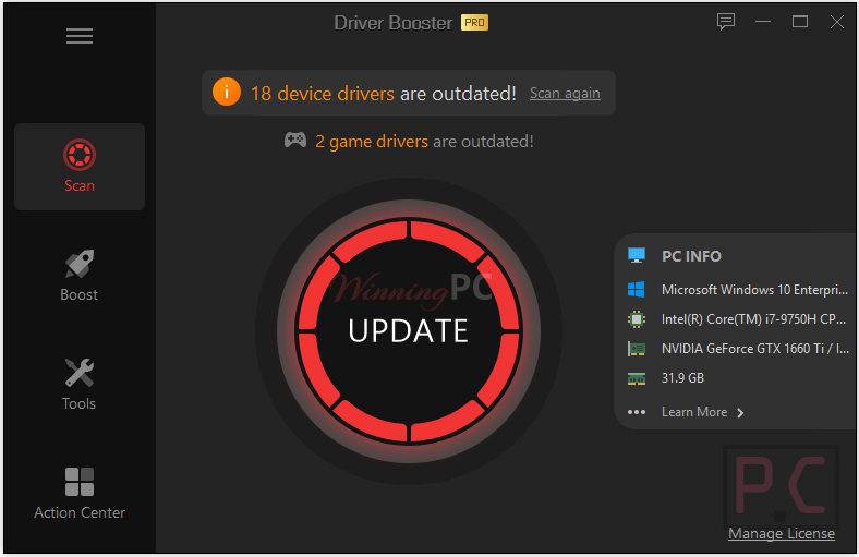 Iobit Driver Booster Pro Screenshot