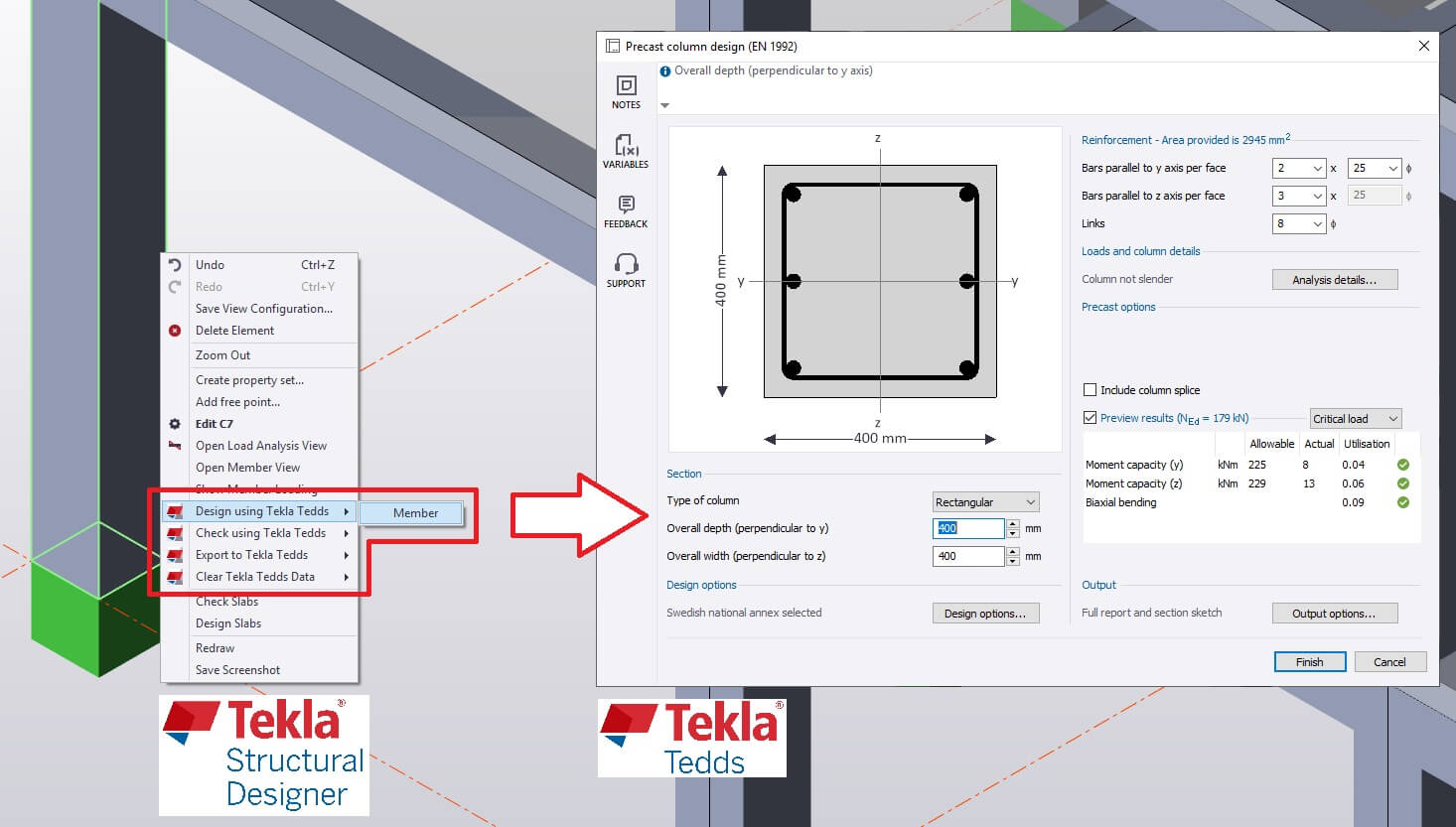 Tsd Tedds Precast Workflow